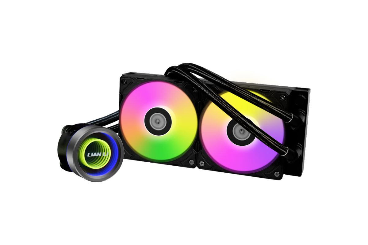 240RGB Lian Li Galahad II Trinity 240 Black - AIO GPU Liquid Cooler with ARGB Fans
