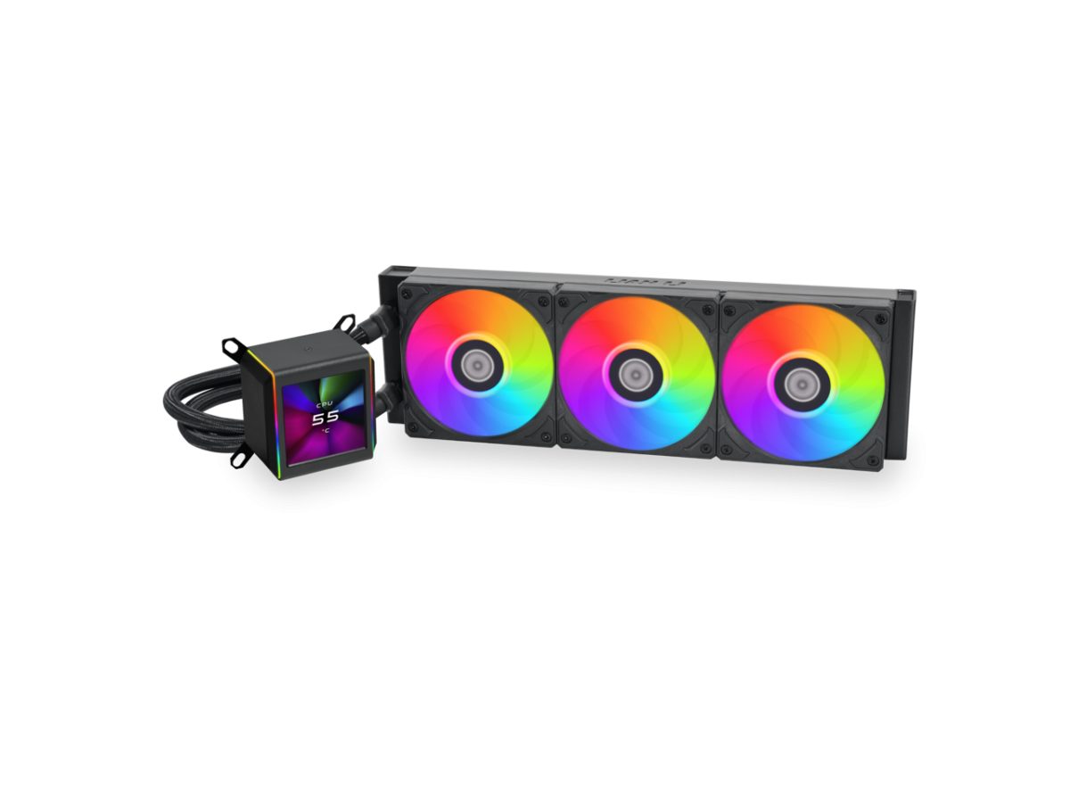 AFSTS2310056nHP7 Lian Li Galahad II LCD 360 Black - AIO GPU Liquid Cooler with ARGB Fans