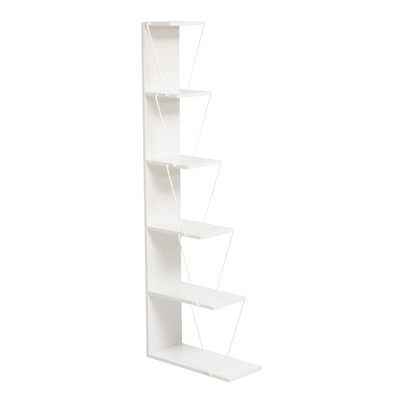 225-000028 Βιβλιοθήκη mini Tars λευκό 50x22x150εκ