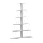 Βιβλιοθήκη mini Tars λευκό 130x22x146εκ
