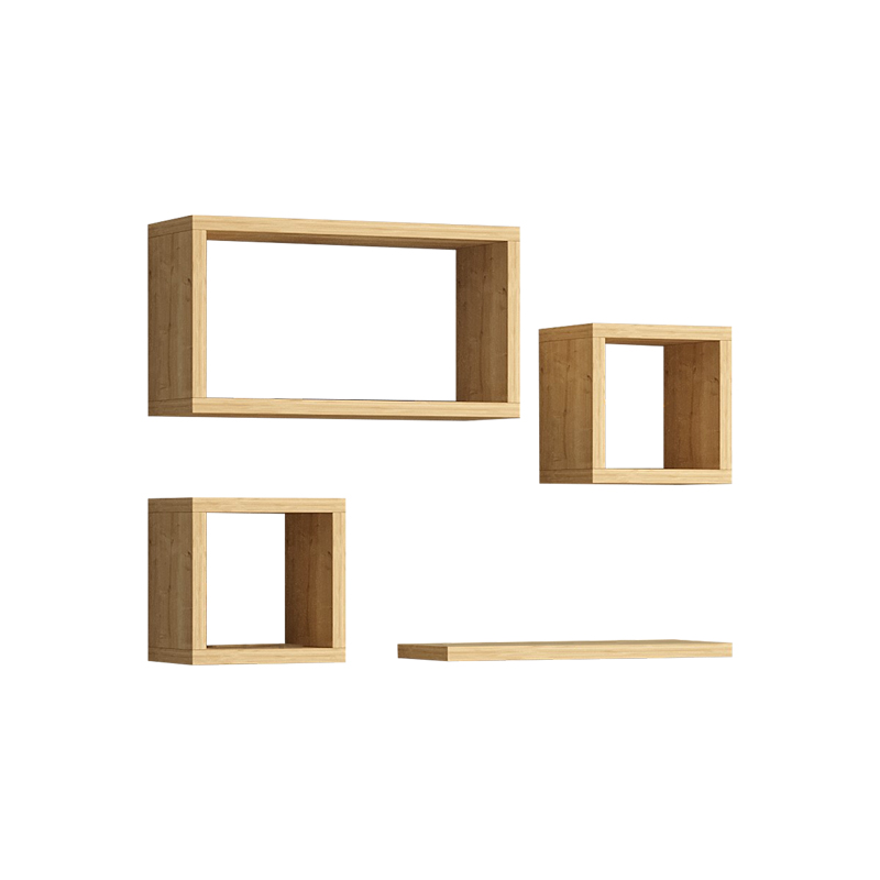 120-000450 Ραφιέρα Babine μελαμίνη σε oak απόχρωση 84x15x44εκ