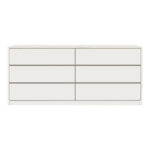 Συρταριέρα Kuanger mdf σε λευκή απόχρωση 120x40x70εκ