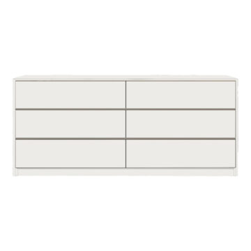 Συρταριέρα Kuanger mdf σε λευκή απόχρωση 120x40x70εκ