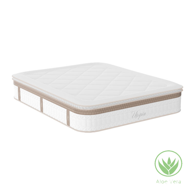 100-000018 Στρώμα Utopia pocket spring με ανώστρωμα aloe vera 30-32cm 160x200εκ