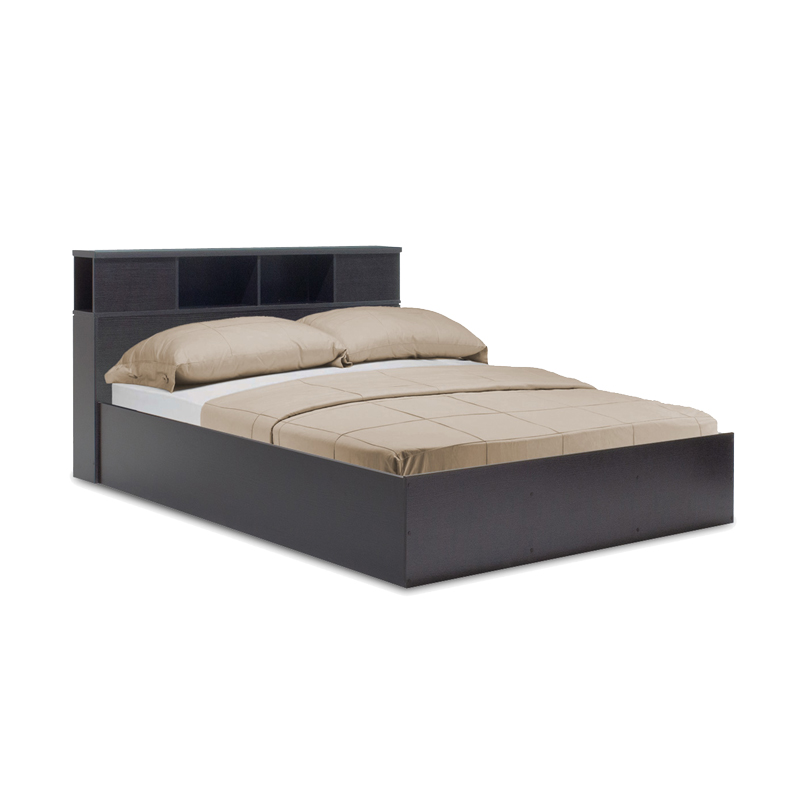 123-000217 Κρεβάτι διπλό OLYMPUS σε χρώμα wenge 140x200εκ