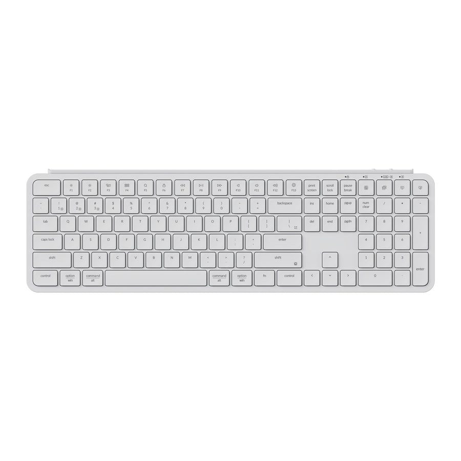 Keychron-B6-Pro-Ultra-Slim-Wirel Keychron B6 Pro (B6P-K8) Ultraslim Wireless BT Keyboard ZMK Online customizen-Ivory White 100% US