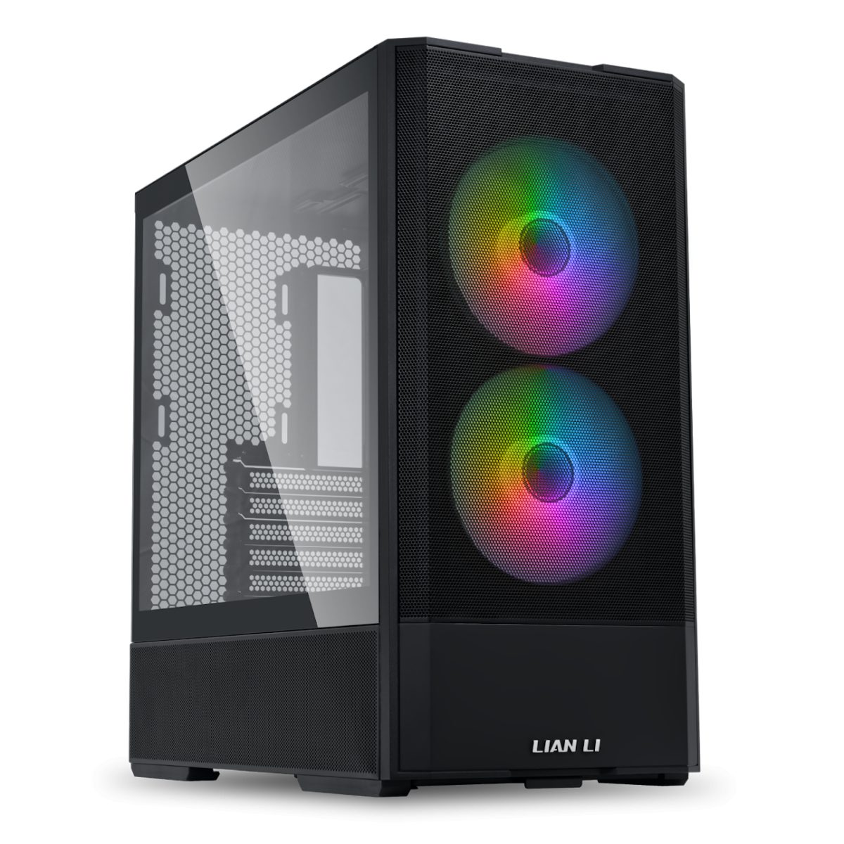 a001a Lian Li LANCOOL 207 Black - ATX PC Case (4 FANS) 2 x front 140 ARGB PWM & 2 bottom 120 PWM reverse