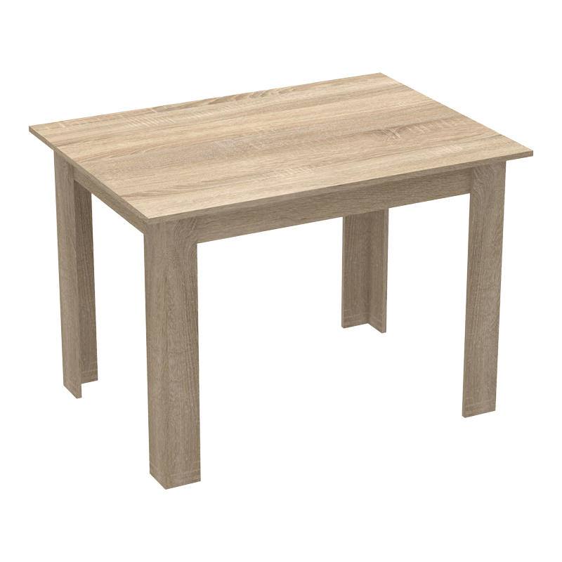 361-000002 Τραπέζι Manka μελαμίνη σε sonoma απόχρωση 110x80x77εκ