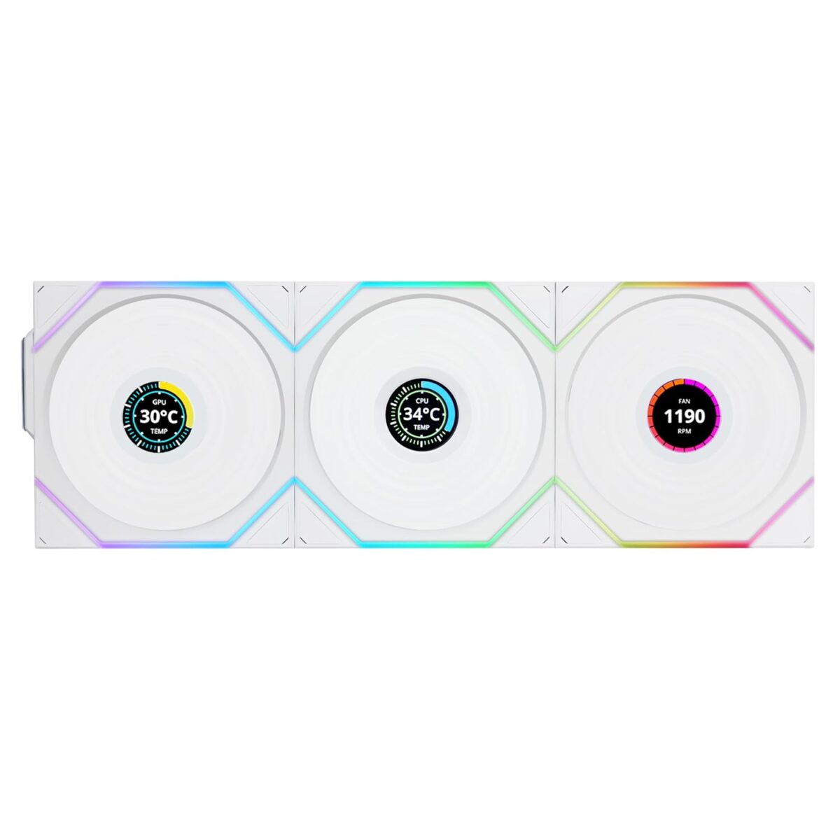 61j-mNcoDeL._SL1500_ Lian Li UNI FAN TL-LCD Wireless Reverse 120 White (3pcs & controller) Case Fan