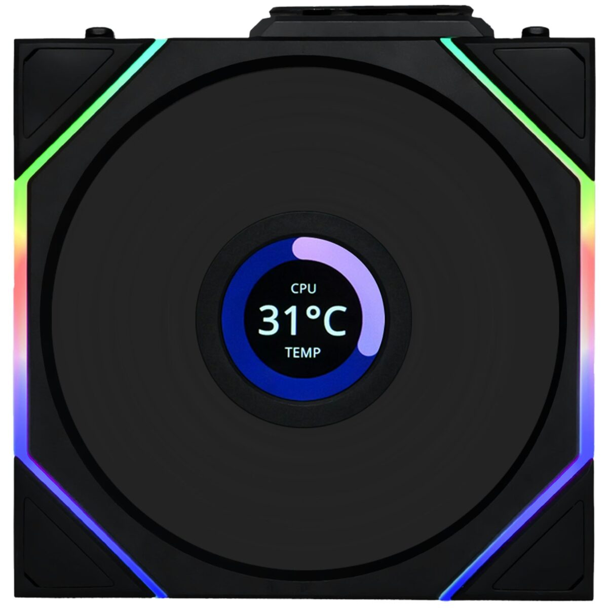 81b13a5570edb35e573eec1f3ba6f9d9 Lian Li UNI FAN TL-LCD Wireless 120 Black (1pc) Case Fan - No Controller Included