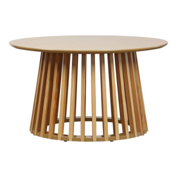 Τραπέζι σαλονιού Domonic mdf/pw σε φυσική απόχρωση Φ80x45εκ