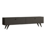 Έπιπλο τηλεόρασης Jate σε ανθρακί απόχρωση 160x25x40εκ
