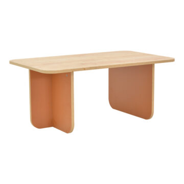 Τραπέζι Bοca σε oak-κεραμιδί απόχρωση 100x60x42εκ