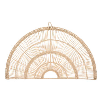Διακοσμητικό τοίχου Padma pe rattan σε φυσική απόχρωση 60.7x1.5x35.5εκ