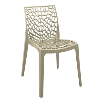 Καρέκλα Hush pp σε cappuccino απόχρωση 50x57x81εκ