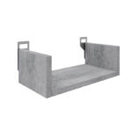 Ραφιέρα τοίχου Derva σε cement γκρι απόχρωση 30x15x10cm