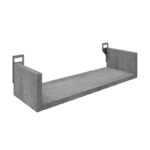 Ραφιέρα τοίχου Derva σε cement γκρι απόχρωση 45x15x10cm