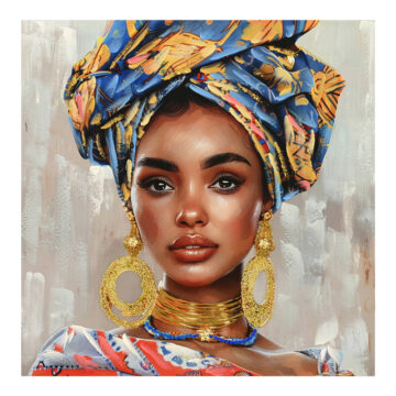 Πίνακας σε καμβά Turban Inart 80x3x80εκ