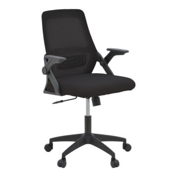 Καρέκλα γραφείου Reji mesh ύφασμα μαύρο 58x60x89-99εκ
