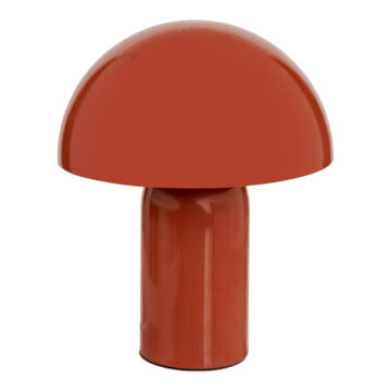 Επιτραπέζιο φωτιστικό Mushi μέταλλο σε terracotta απόχρωση Φ20x24