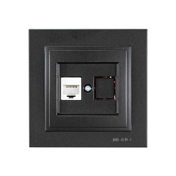da8c78c1f7274b6e97c23bb441f7f399 ΠΡΙΖΑ DATA CAT 6 RJ 45 MONH ΜΑΥΡΟ