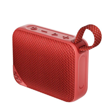QCY SP2 Red - Pocket Size IP67 RGB BT Speaker Deep Punch Bass TWS Stereo Subwoofer 17h