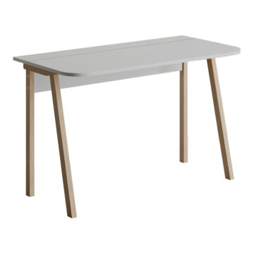 Γραφείο Malia σε λευκή-φυσική απόχρωση 120x60.5x75εκ