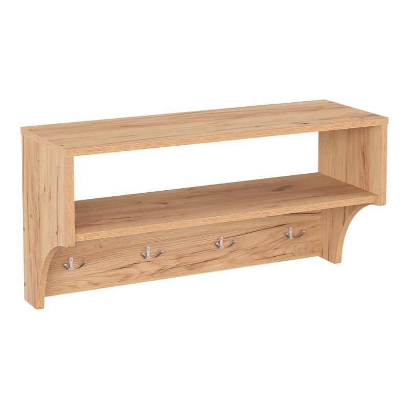 184-000127 Κρεμάστρα Crosta σε oak απόχρωση 80x28x40εκ