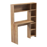 Γραφείο με βιβλιοθήκη Janson σε oak απόχρωση 113.2x40x141.8εκ