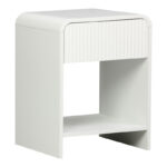 Κομοδίνο Zeplen MDF σε λευκή απόχρωση 40x40x53εκ