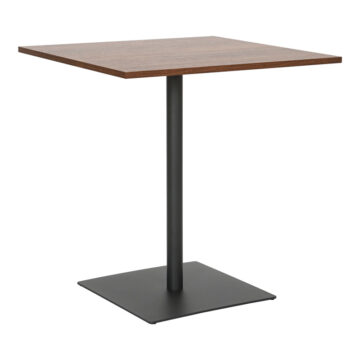 Τραπέζι Nerobian mdf σε καρυδί απόχρωση 70x70x75εκ