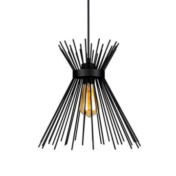 Φωτιστικό οροφής Candle I E27 μέταλλο μαύρο Φ25x30εκ