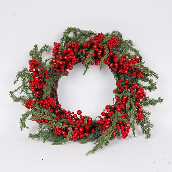 379cdaef3bd047e9ae6822dfd4445859 ΣΤΕΦΑΝΙ ΜΕ ΚΟΚΚΙΝΑ BERRIES ΚΑΙ ΚΛΑΔΙ ΕΛΑΤΟΥ