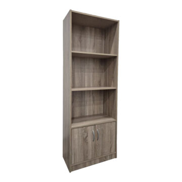 Βιβλιοθήκη Tekaro σε sonoma απόχρωση 60x29x166εκ