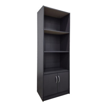 Βιβλιοθήκη Tekaro σε ανθρακί απόχρωση 60x29x166εκ