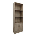 Βιβλιοθήκη Tekaro I σε sonoma απόχρωση 57x33x180εκ