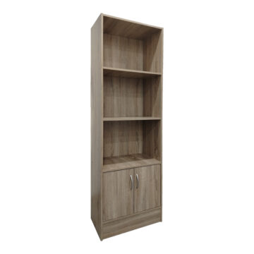 Βιβλιοθήκη Tekaro I σε sonoma απόχρωση 57x33x180εκ