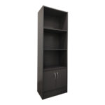 Βιβλιοθήκη Tekaro I σε ανθρακί απόχρωση 57x33x180εκ