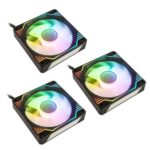 Kolink Umbra X 120mm ARGB High Performance PWM Fan Triple Pack - Black