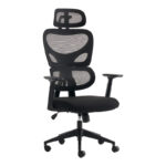 Καρέκλα γραφείου διευθυντή Cadrey mesh μαύρο 67x64x120-128εκ