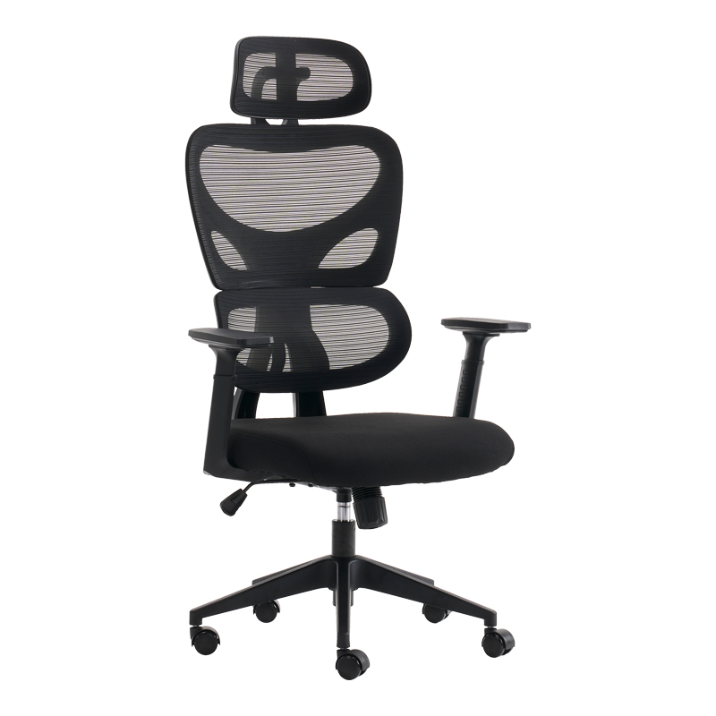 275-000023 Καρέκλα γραφείου διευθυντή Cadrey mesh μαύρο 67x64x120-128εκ
