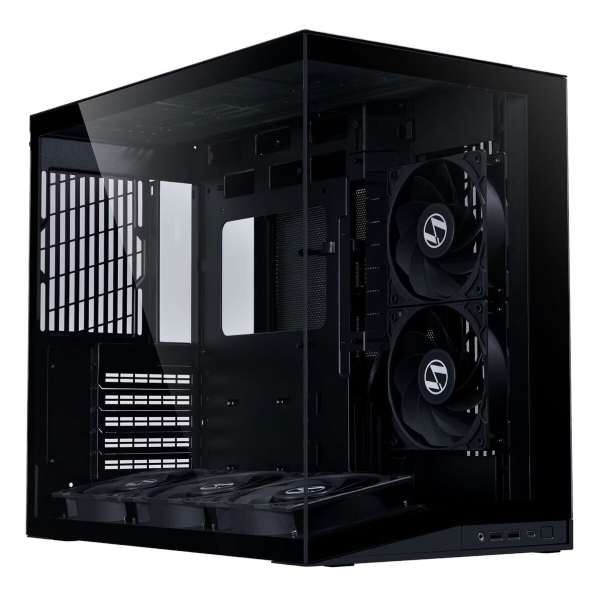 4900898 Lian Li O11D Mini V2 FLOW BLACK - ATX PC GAMING CASE - 5x FANS - IMPROVED AIRFLOW - GPU SUPPORT BRAC