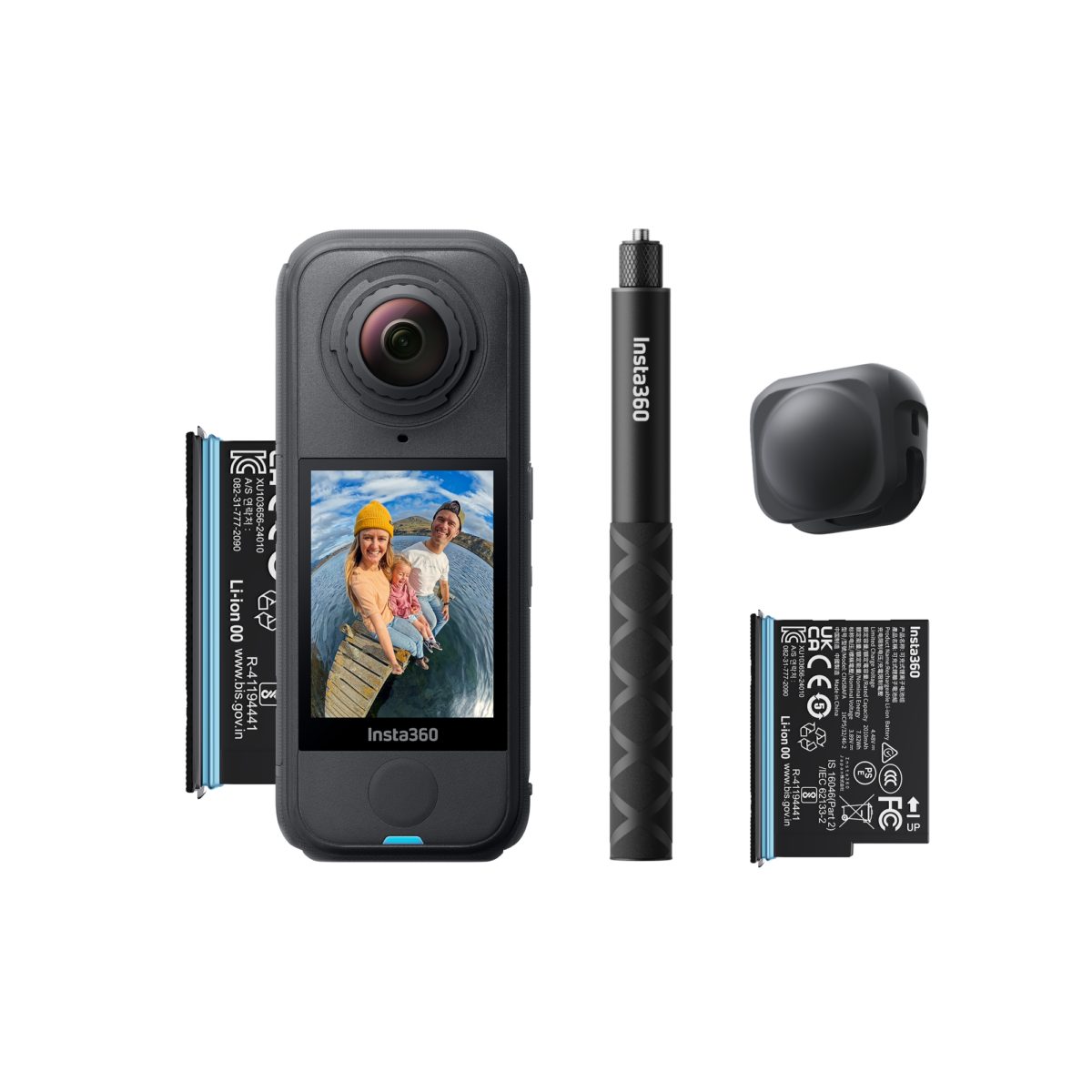 X4-Air-Starter-Bundle-Black Insta360 X4 Air Starter Bundle - Lightweight 8K 360 AI ActionCam Selfie stick
