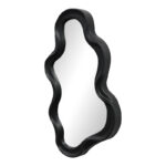 Καθρέπτης Liquid pp σε μαύρη απόχρωση 26x2.7x39εκ