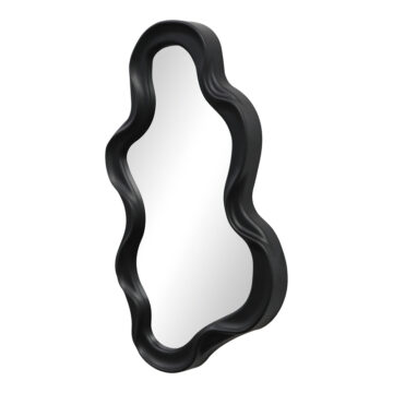 Καθρέπτης Liquid pp σε μαύρη απόχρωση 26x2.7x39εκ