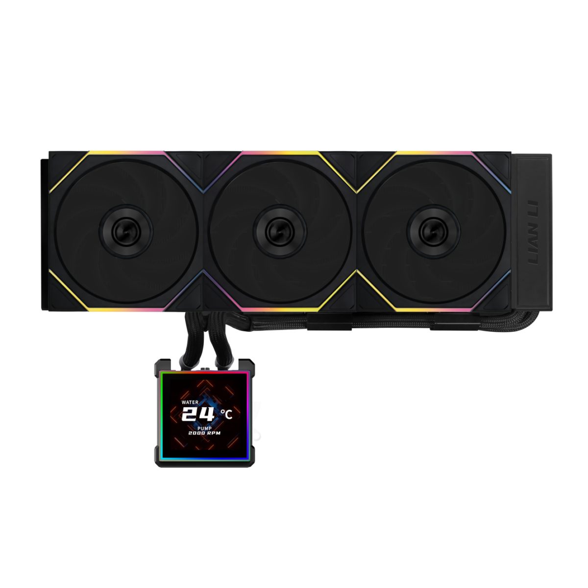 14 Lian Li Hydroshift II LCD-S 360TL Black - RGB AIO CPU Cooler - 3.4" Screen - 1851/1700