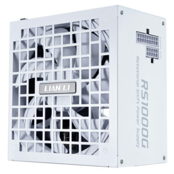 Lian Li RS1000G White - 1000 Watt 80+ Gold PSU - 12V-2x6 Colored Cable - Fully Modular
