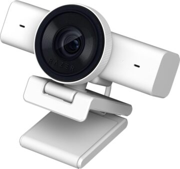 Razer KIYO V2 X White - 2K 60fps - Auto Focus - 80° FOV - Low Light Sensor - USB Streaming Webcam