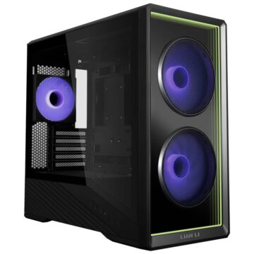 Lian Li Vector V150 Black - w/ 3 x ARGB Fans + Hub - Infinity Mirror - Micro-ATX