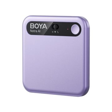 BOYA Notra Purple - AI Audio Recorder - 64GB Room/Phone/BT